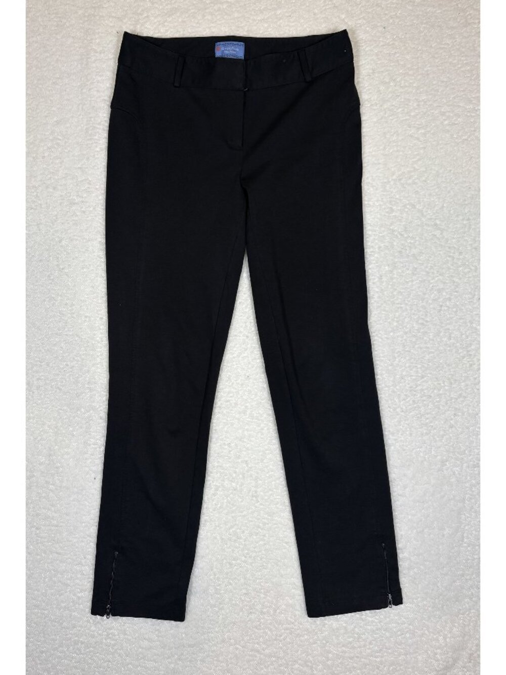 Simply Vera Vera Wang Womens Size 6 Black Stretch Ankle Zip Pants